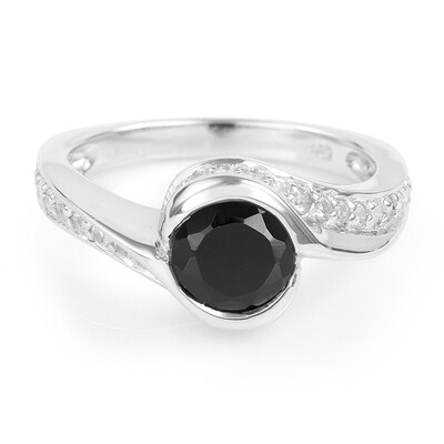 Anello in argento con Spinello Nero