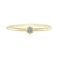 Anello in oro con Diamante blu cielo SI1