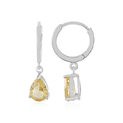 Orecchini in argento con Citrino