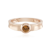 Anello in oro con Zircone Arancione