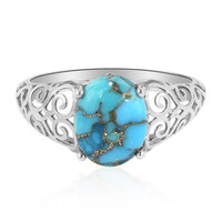 Anello in argento con Turchese Ramato Blu