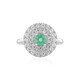 Anello in argento con Smeraldo Colombiano