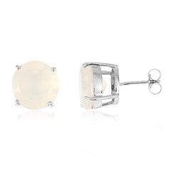 Orecchini in argento con Calcedonio Rosa