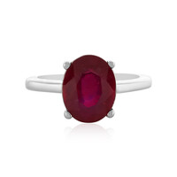 Anello in argento con Rubino del Madagascar