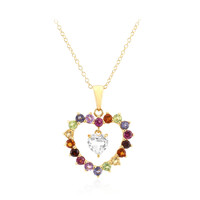 Collana in argento con Topazio Bianco