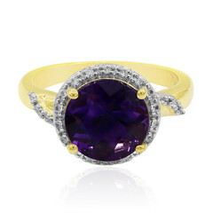 Anello in oro con Ametista Uruguay