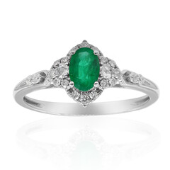 Anello in oro con Smeraldo Zambia AAA