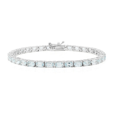 Bracciale in argento con Topazio Blu Cielo
