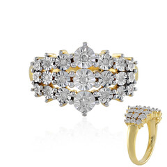 Anello in argento con Diamante I2 (J)