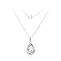 Collana in argento con Topazio Bianco