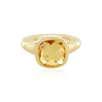 Anello in argento con Citrino