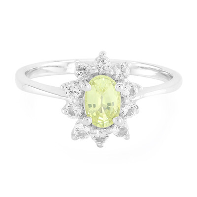 Anello in argento con Crisoberillo Brasiliano