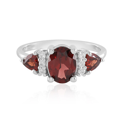 Anello in argento con Granato d’India