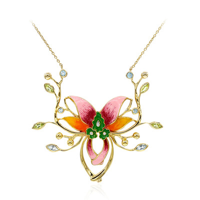 Collana in argento con Peridoto (TPC)