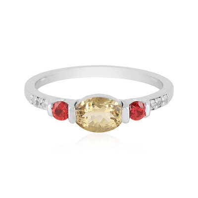 Anello in argento con Berillo Giallo