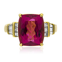 Anello in oro con Rubellite Brasiliana AAA (AMAYANI)
