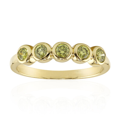 Anello in oro con Diamante Giallo VS1 (Annette)