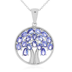 Collana in argento con Tanzanite
