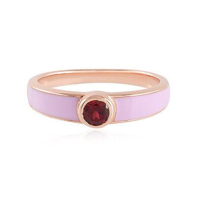 Anello in argento con Rodolite Lampone