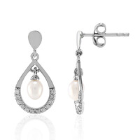 Orecchini in argento con Perla di Acqua Dolce
