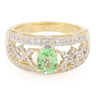 Anello in oro con Tormalina Paraíba