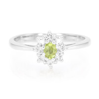 Anello in argento con Peridoto Manchuria