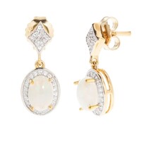 Orecchini in argento con Opale di Welo