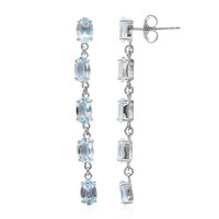 Orecchini in argento con Topazio Blu Cielo