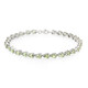 Bracciale placcato in platino con Zaffiro del Mozambico