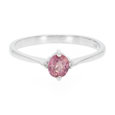 Anello in argento con Zaffiro Padparadscha