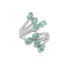 Anello in argento con Smeraldo Etiope