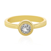 Anello in argento con Topazio Bianco