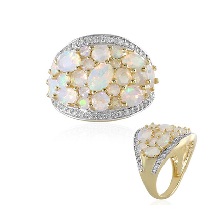 Anello in argento con Opale di Welo