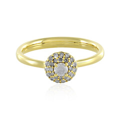 Anello in argento con Diamante I4 (J)