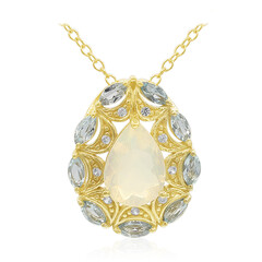 Collana in argento con Opale di Welo