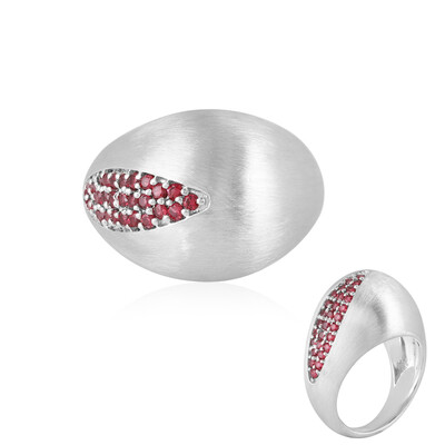 Anello in argento con Spinello Rosso (de Melo)