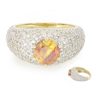 Anello in oro con Sfalerite