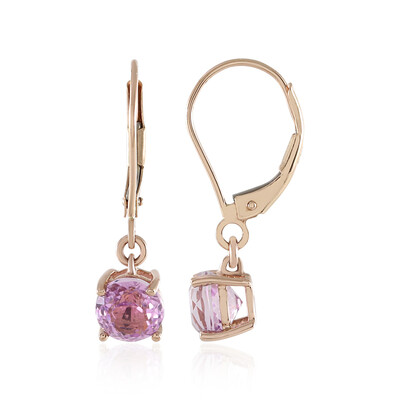 Orecchini in oro con Kunzite