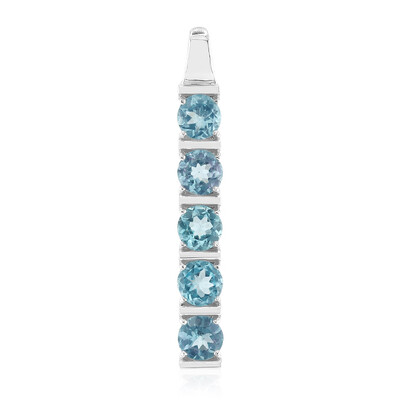 Ciondolo in argento con Apatite Blu