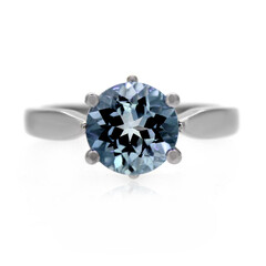 Anello in argento con Topazio Blu Cielo
