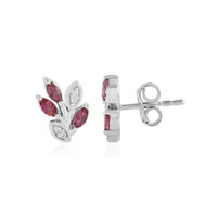 Orecchini in argento con Tormalina Rosa