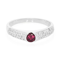Anello in argento con Rodolite Brasiliana