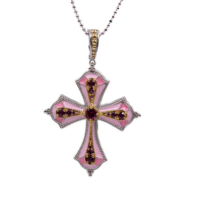 Collana in argento con Rodolite (Dallas Prince Designs)