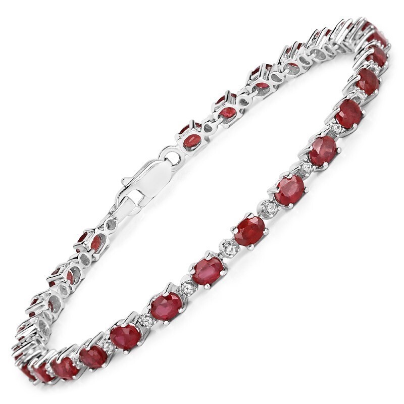 Completo Con Radice Di Rubino E Perle Di Fiume - Gioielli - Braccia - Foto 5