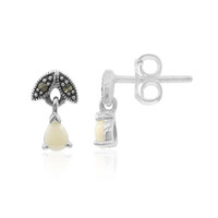 Orecchini in argento con Opale Bianco