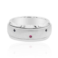 Anello in argento con Zaffiro Blu