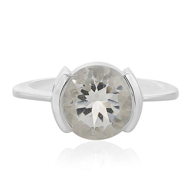 Anello in argento con Quarzo Bianco