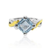 Anello in argento con Topazio Blu Cielo