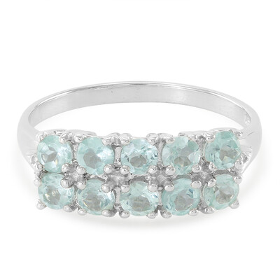 Anello in argento con Apatite Blu