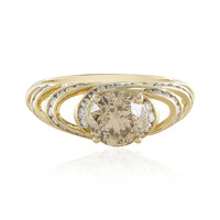 Anello in oro con Diamante Champagne I2 (de Melo)